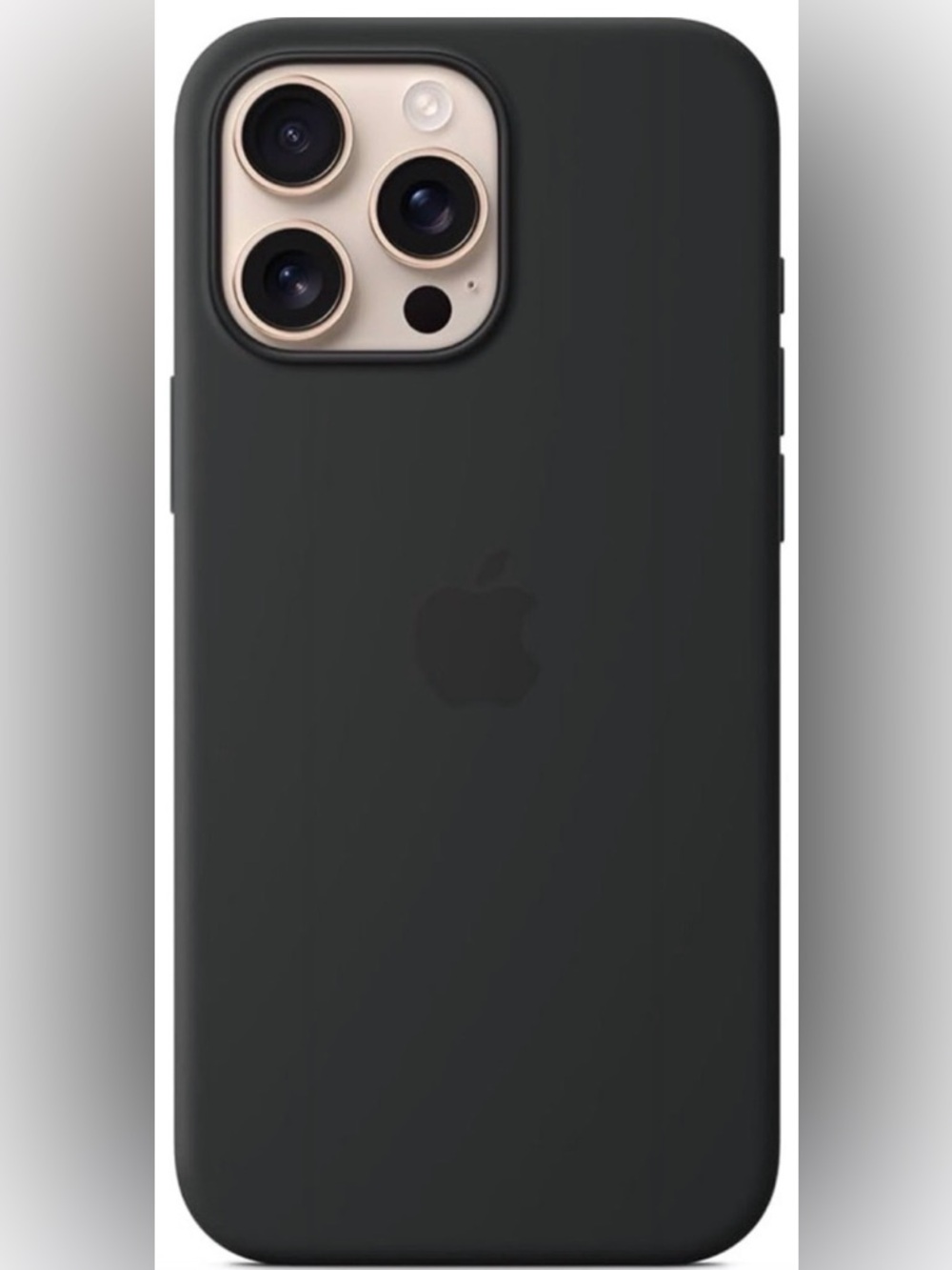 Apple iPhone 16 Pro Max Silicone Case with MagSafe; Smooth Matte Finish; Black